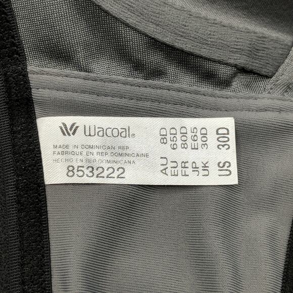 Wacoal Zipper-Front Sports Bra - Size 30D - NWT - Picture 6 of 12